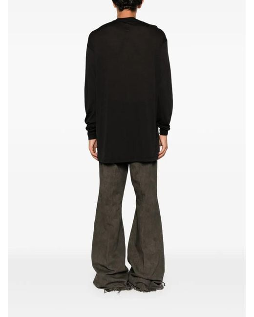 Rick Owens Black Rick Long-Sleeve Sweater for men
