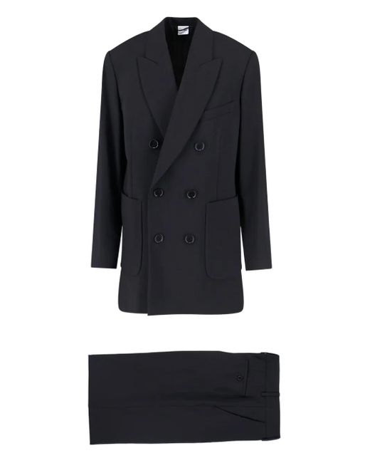 Traje con doble botonadura Aspesi de color Black