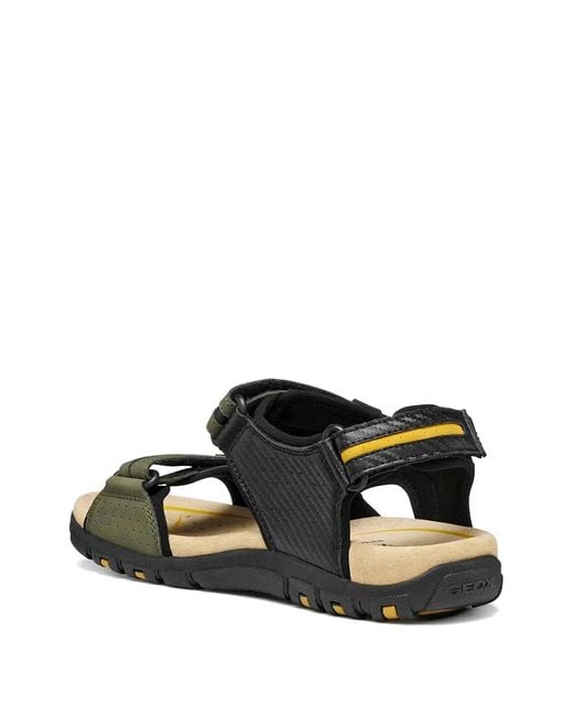 Geox Green Touch-Strap Sandals for men