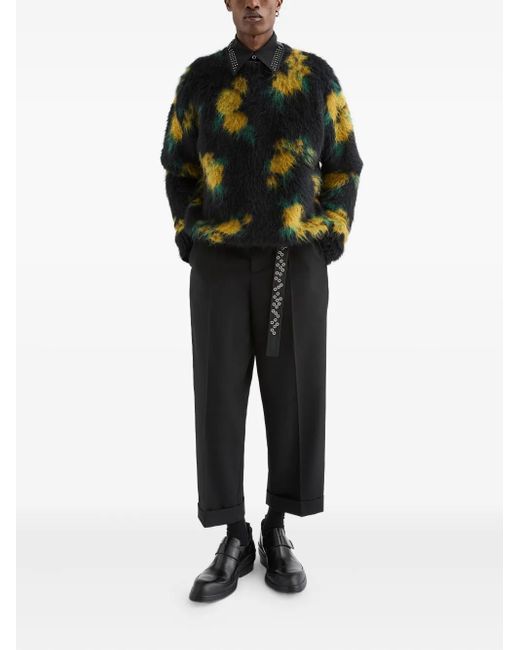 Jil Sander Black Brushed-Effect Sweater for men