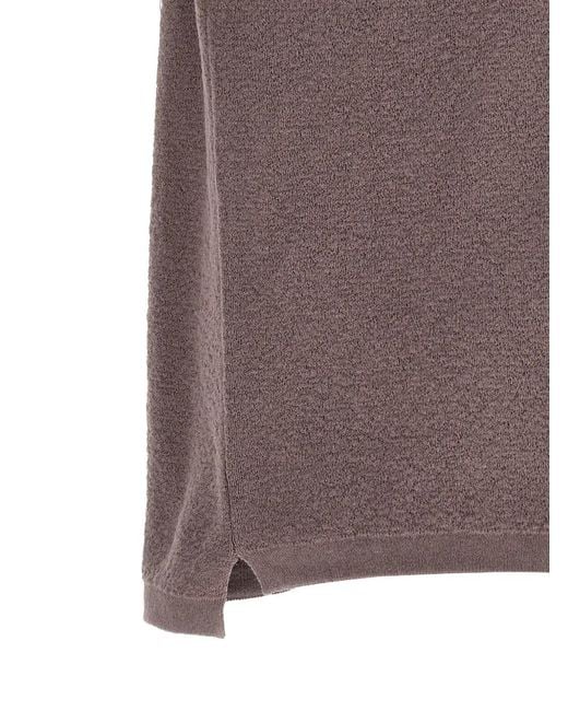 Stone Island Brown Polo À Patch Logo for men