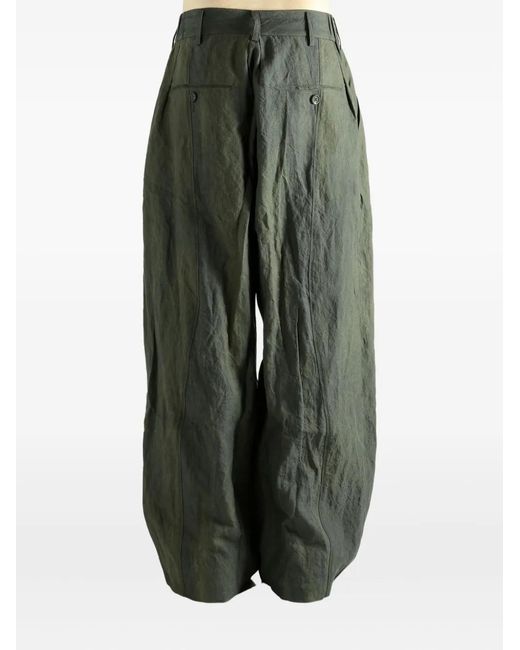 Ziggy Chen Gray Wide-Leg Trousers for men
