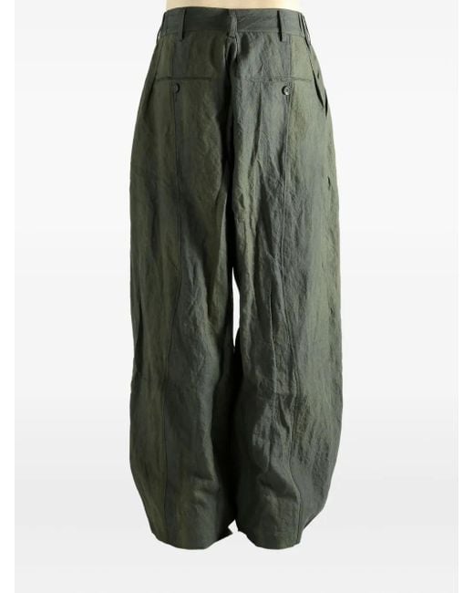 Ziggy Chen Gray Wide-Leg Trousers for men