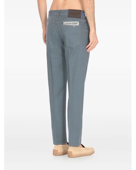 Jacob Cohen Blue Scott Trousers for men
