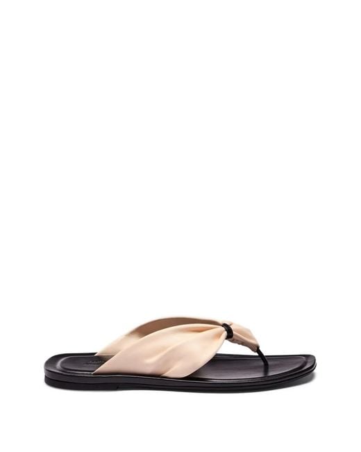 Loulou de Saison White Leather Sandals