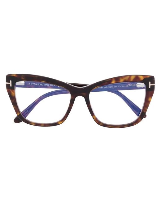 Tom Ford Blue Cat-Eye Glasses