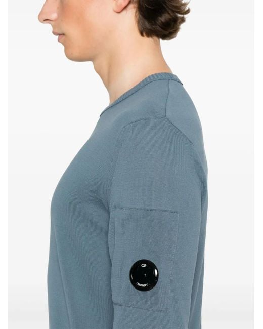 C P Company Blue Lens-Detail Sweater for men