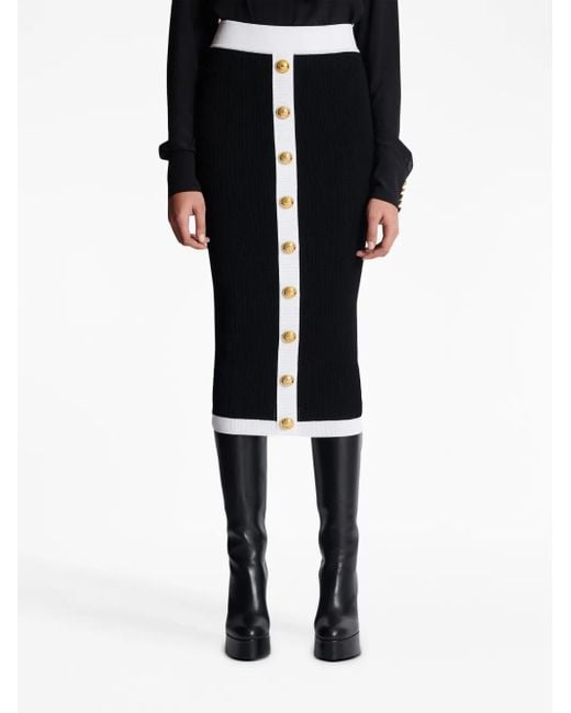 Jupes Balmain en coloris Black