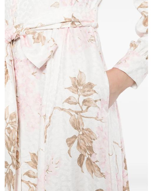 Needle & Thread White Wisteria Shirt Dress