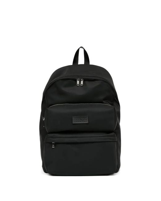 MM6 by Maison Martin Margiela Black Numbers-Patch Backpack