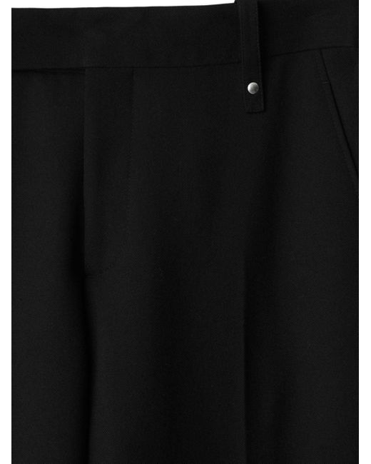 Burberry Black Wool-blend Tailored Trousers for men