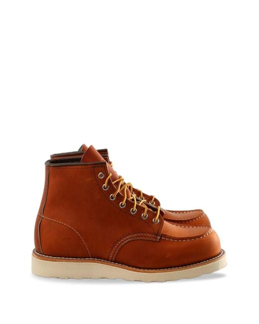 Red Wing Brown 875 Moc-Toe Leather Boots for men