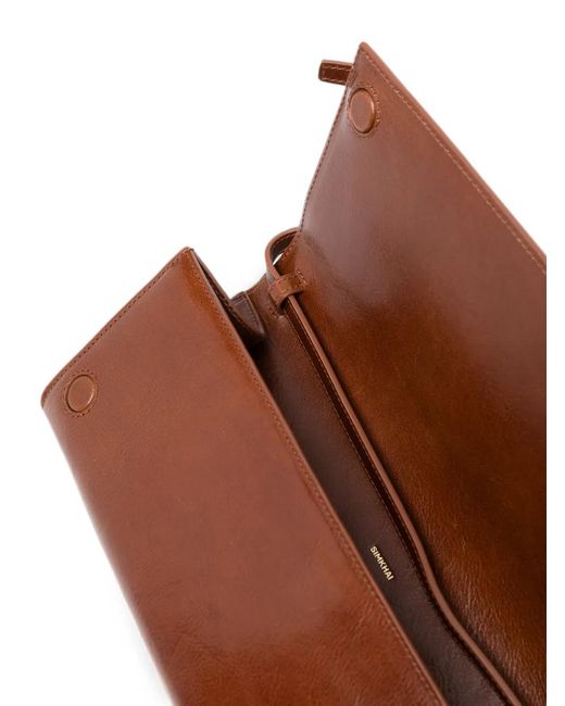 Jonathan Simkhai Brown Sac Porté Épaule River En Cuir