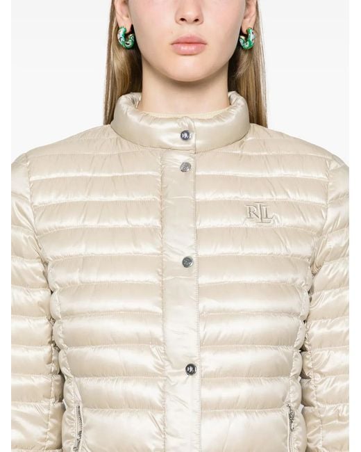 Ralph Lauren Natural Mock-Neck Down Jacket