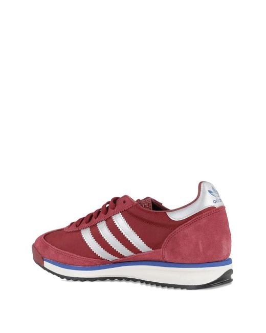 Adidas Red Striped Sneakers for men