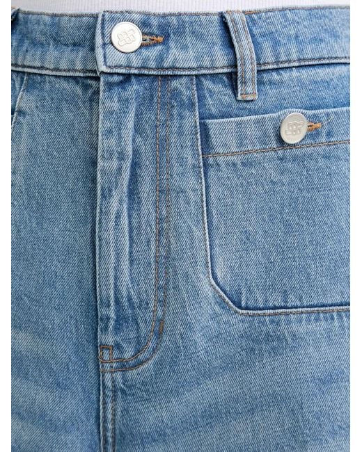 Munthe Blue Lodwar Wide-Leg Jeans