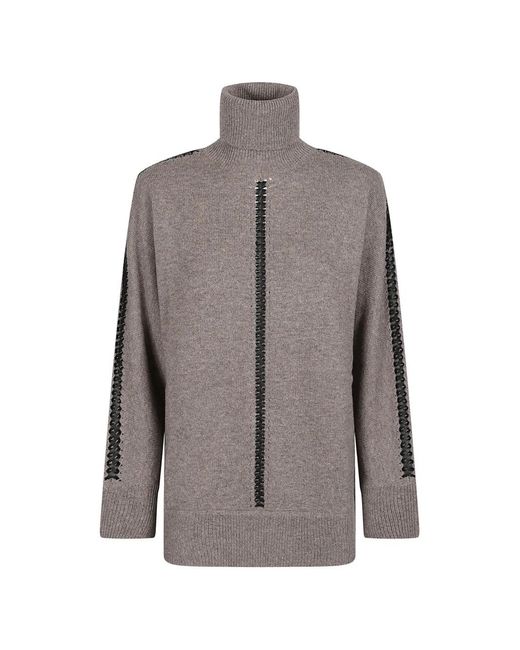 P.A.R.O.S.H. Brown Turtleneck Sweater