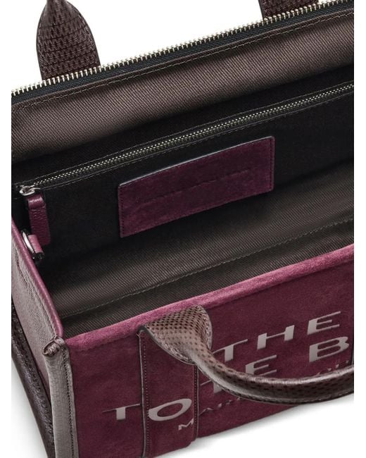 Marc Jacobs Kleine The Suède Shopper in het Purple