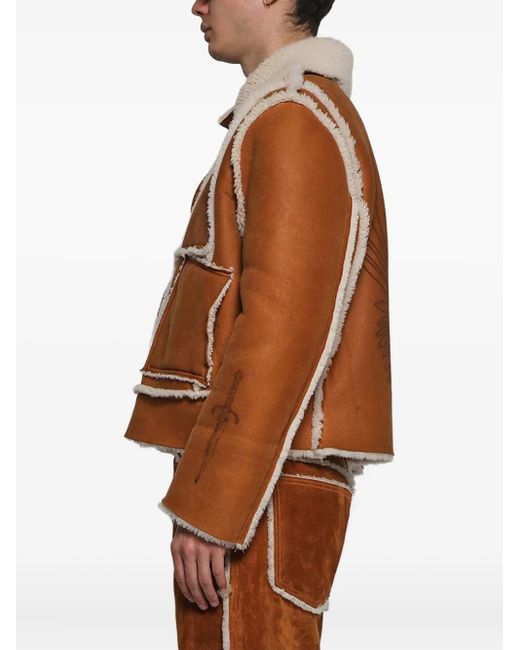 Chaqueta Con Águila Estampada Earthling VIP de hombre de color Brown