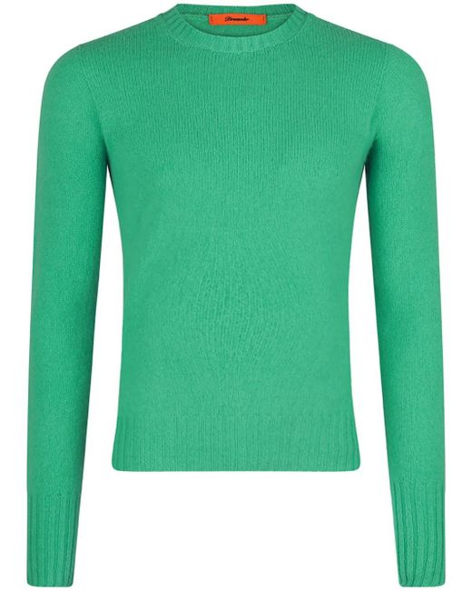 Drumohr Green Lambs-Wool Sweater for men