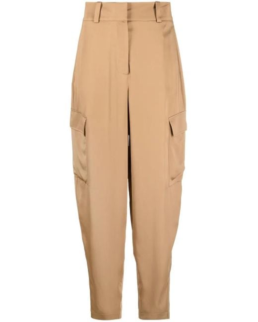 Joseph Natural High-Waisted Cargo Trousers