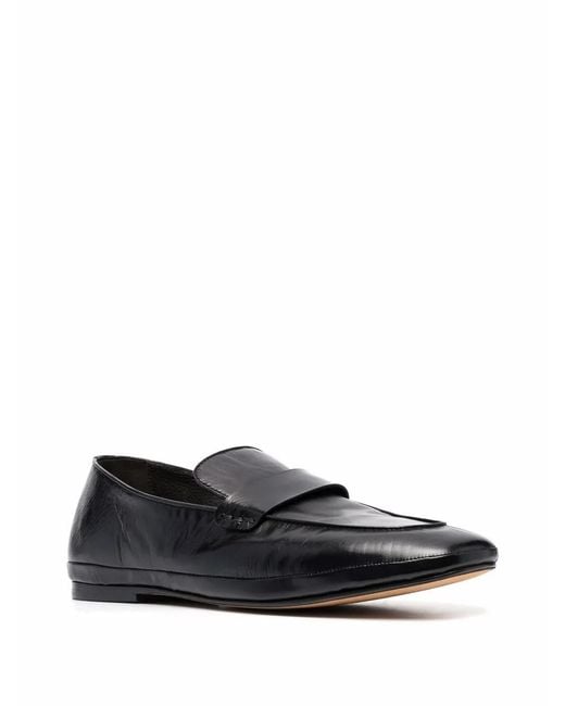 Henderson Black Ernest Leather Loafers for men