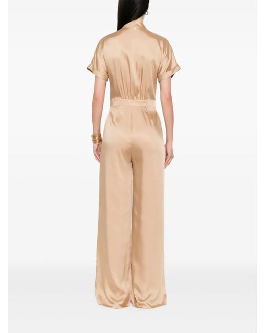 Liu Jo Natural Satin Jumpsuit