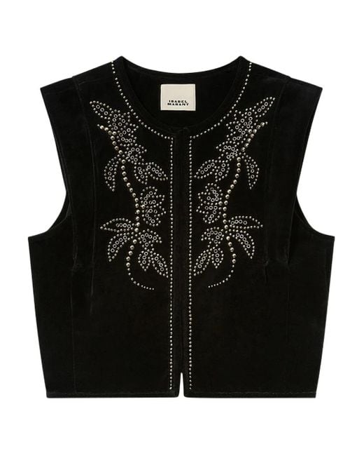 Isabel Marant Black Poppy Studded Gilet