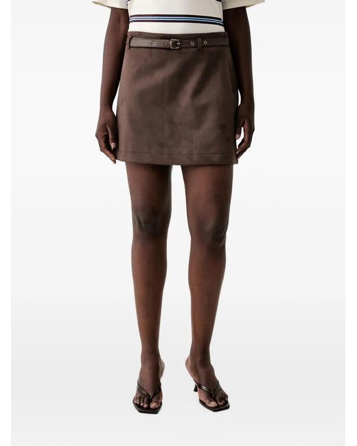 Guess Brown Suede Mini Skirt