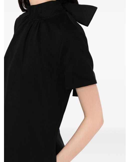Staud Ilana Mini-jurk Met Strikdetail in het Black