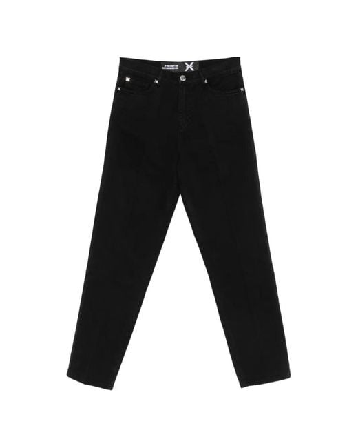 John Richmond Black Logo-Plaque Jeans for men