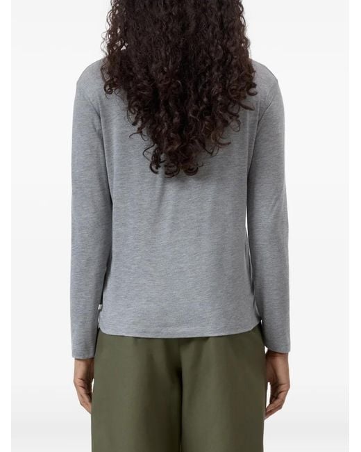 Closed Gray Long-Sleeve Top