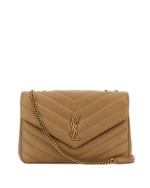 Saint Laurent ルル キルティング チェーン ショルダーバッグ Brown