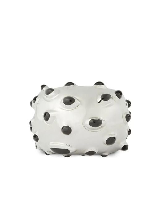 Courreges White Melierter Infinity Ring
