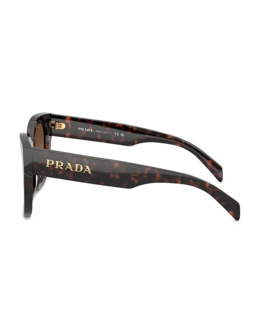 Prada Brown Square-Frame Sunglasses