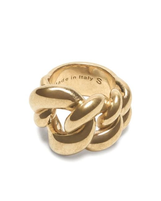 Acne Metallic Chunky Chain Ring