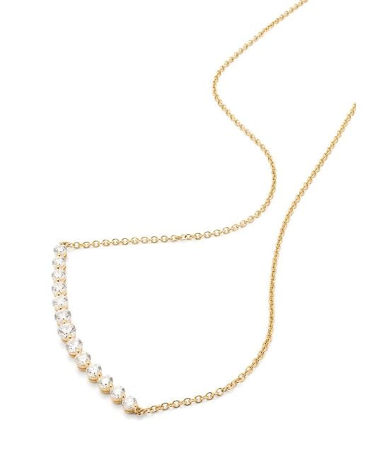 Anita Ko White 18Kt Crescent Diamond Necklace