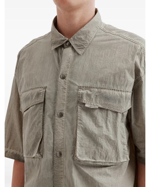 Izzue Gray Chemise À Manches Courtes for men
