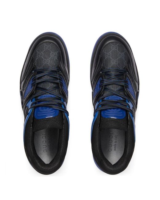 Zapatillas bajas Basket Gucci de hombre de color Blue