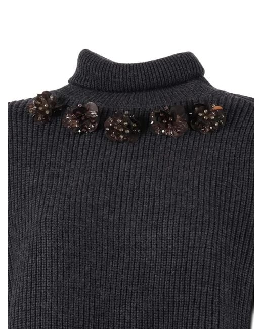 P.A.R.O.S.H. Black Roll-Neck Seater
