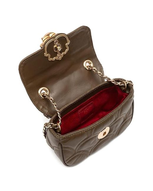 Sirena quilted appliqué chain shoulder bag Isla de color Brown