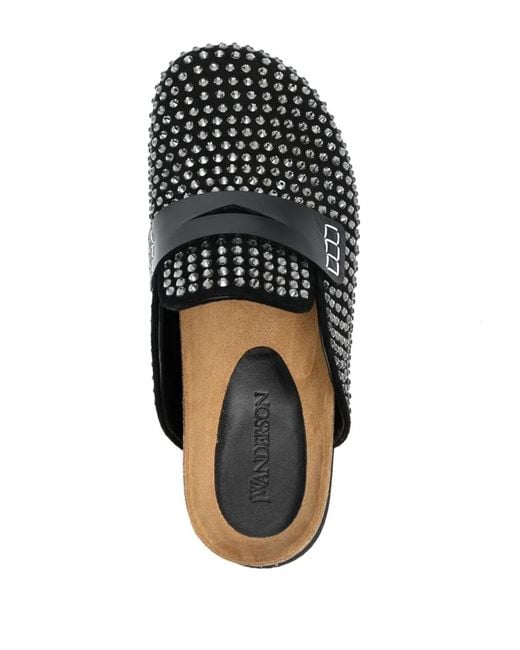J.W. Anderson Black Crystal-embellished Mules