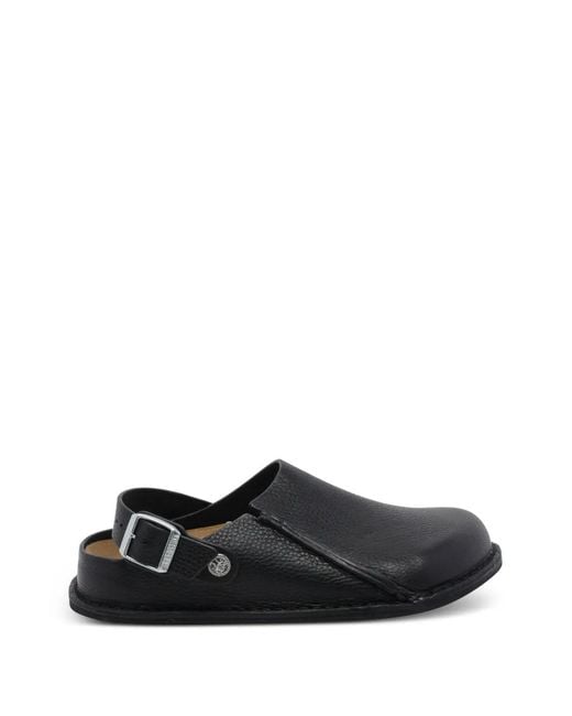 Birkenstock Black Lutry Premium Buckled Leather Mules