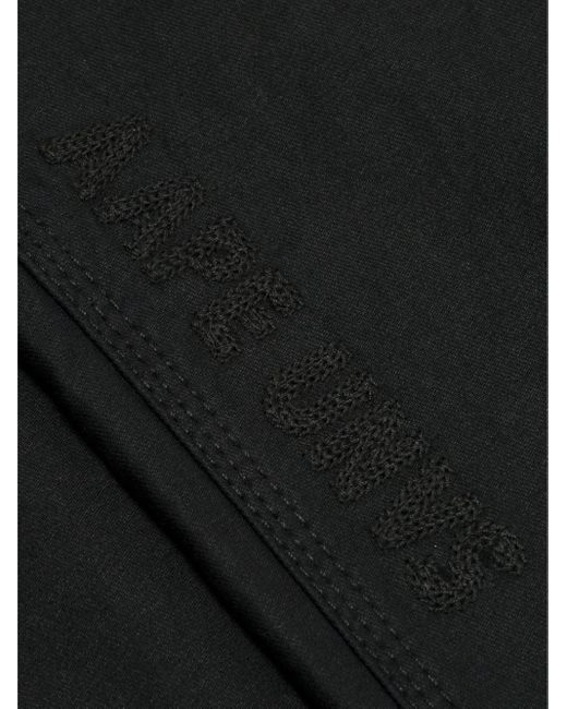 Aape By A Bathing Ape Black Logo-Patch Trousers for men