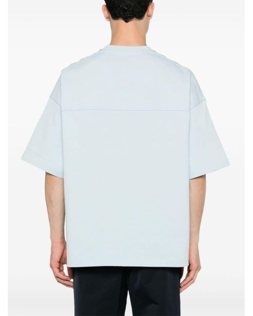 Bottega Veneta White Short-sleeve Cotton T-shirt for men