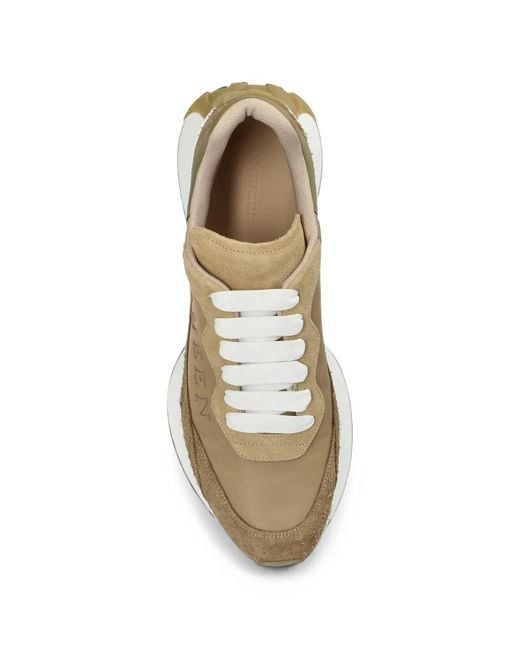 McQueen Natural Sprint Runner Sneakers for men