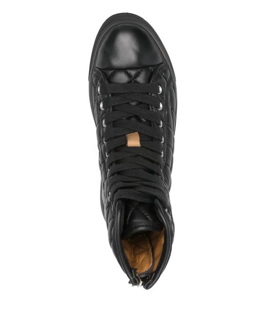 R13 Black Tall Kurt Sneakers