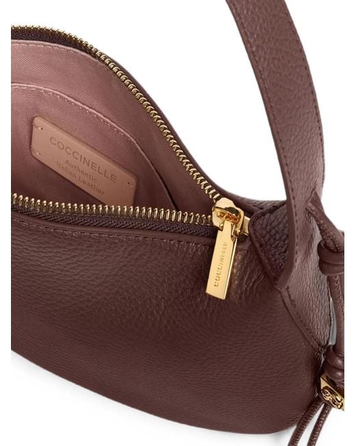 Coccinelle Brown Small Thess Leather Shoulder Bag