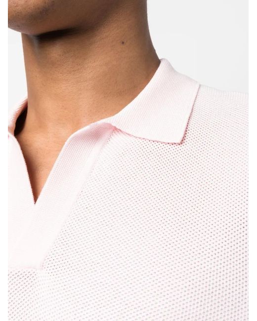Orlebar Brown Pink Horton Cotton Polo Shirt for men