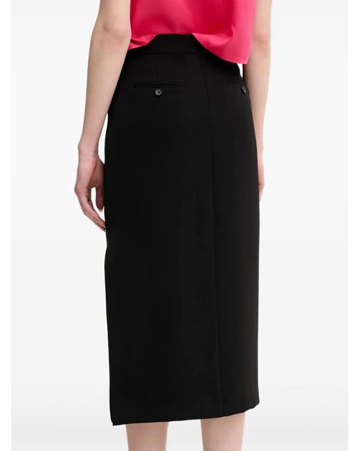 MARC AUREL Black Side Slit Skirt